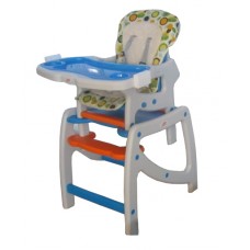 Стульчик для кормления Babycare Duo C901 Сине-оранжевый Стульчик для кормления Babycare Duo C901 Сине-оранжевый